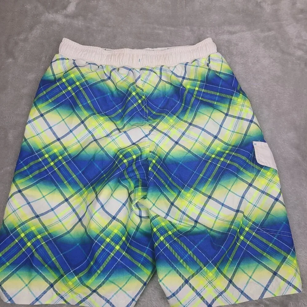 OP Boys Swim Trunks Size XL 14/16 Really Royal Pattern Blue‎ Ocean Pacific